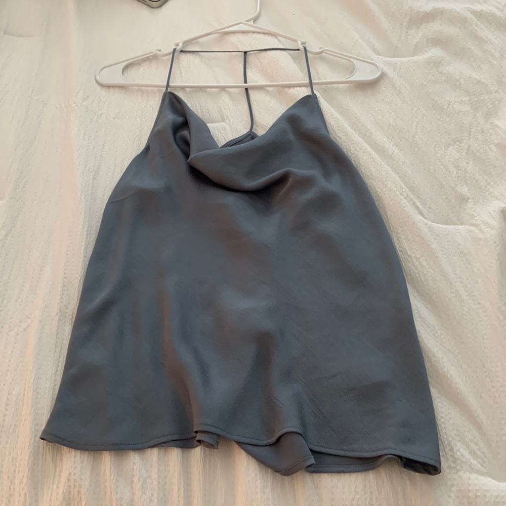 Express cowl neck silk top